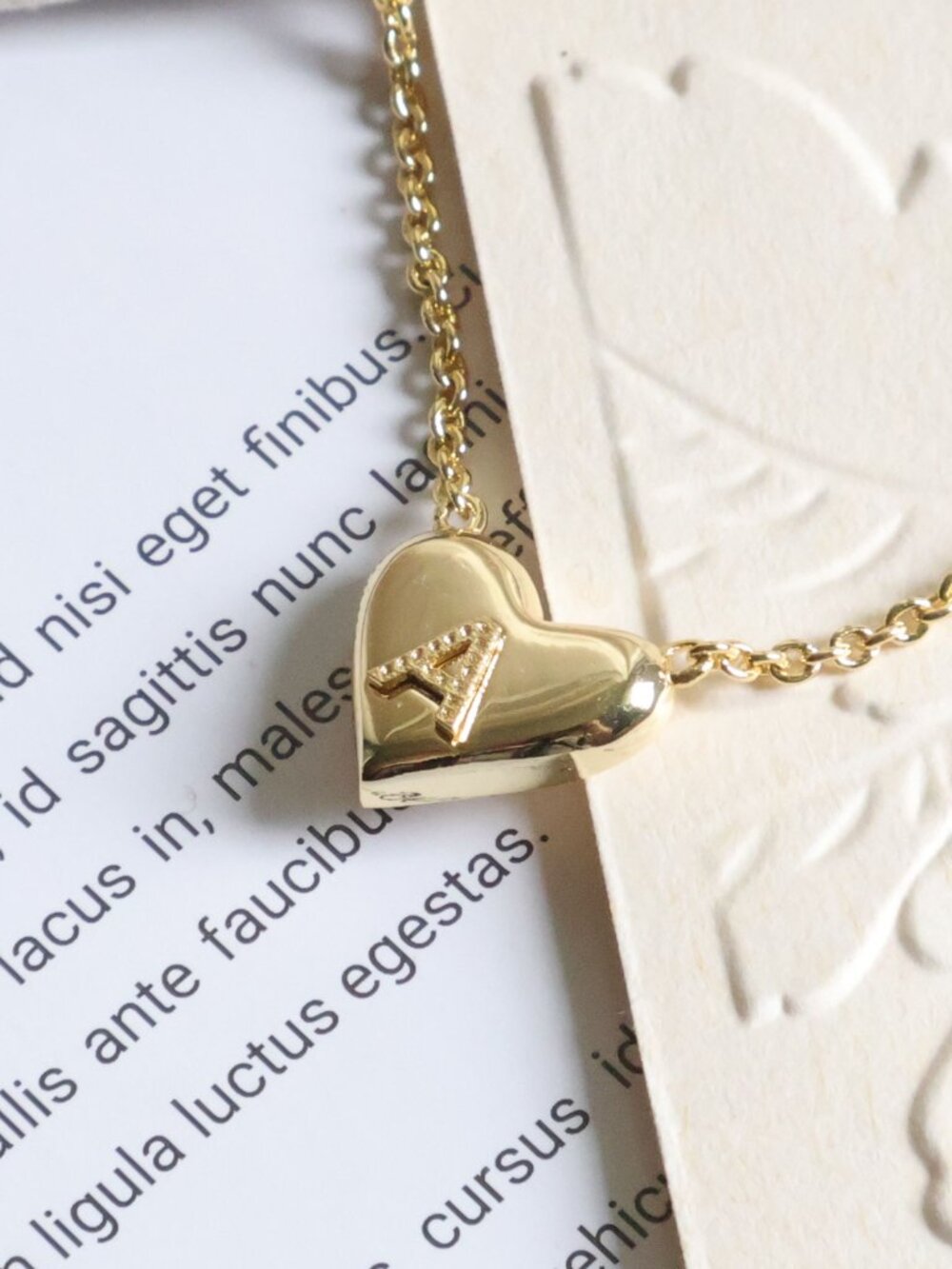 Kendra Scott Ari Heart Letter A Necklace - Picture 4 of 4